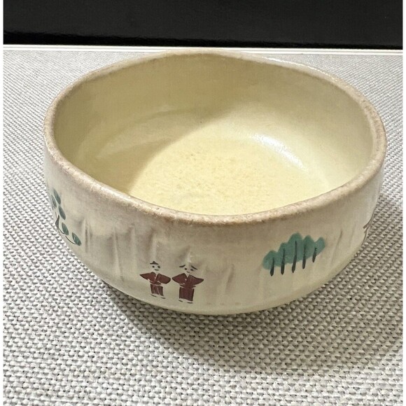 Vtg. Japanese Akahada ware tea bowl handmade Masando Oshino pottery Signed - Picture 2 of 15